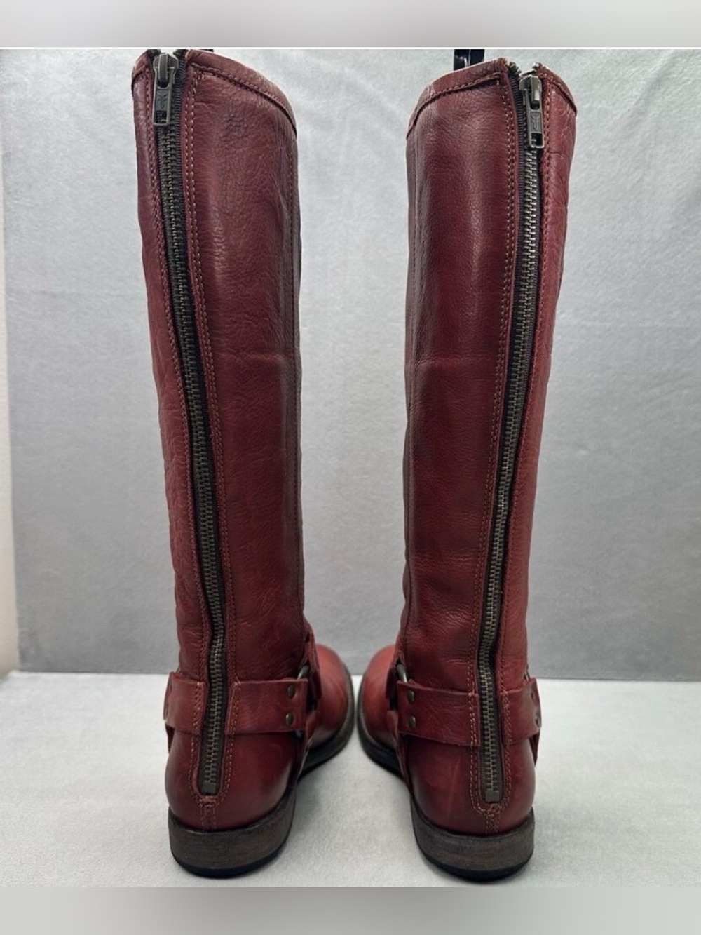 Frye Women's Riding Boots- Deep Red 6.5 - Picture 4 of 9